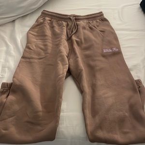 White fox sweatpants